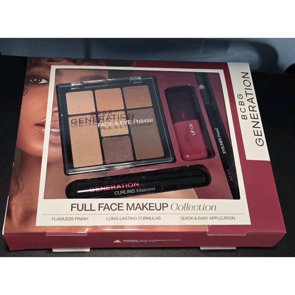 NEW BCBGeneration Cosmetics kit: Face/Eye Palette, Lip Oil, Mascara, & Eye Liner